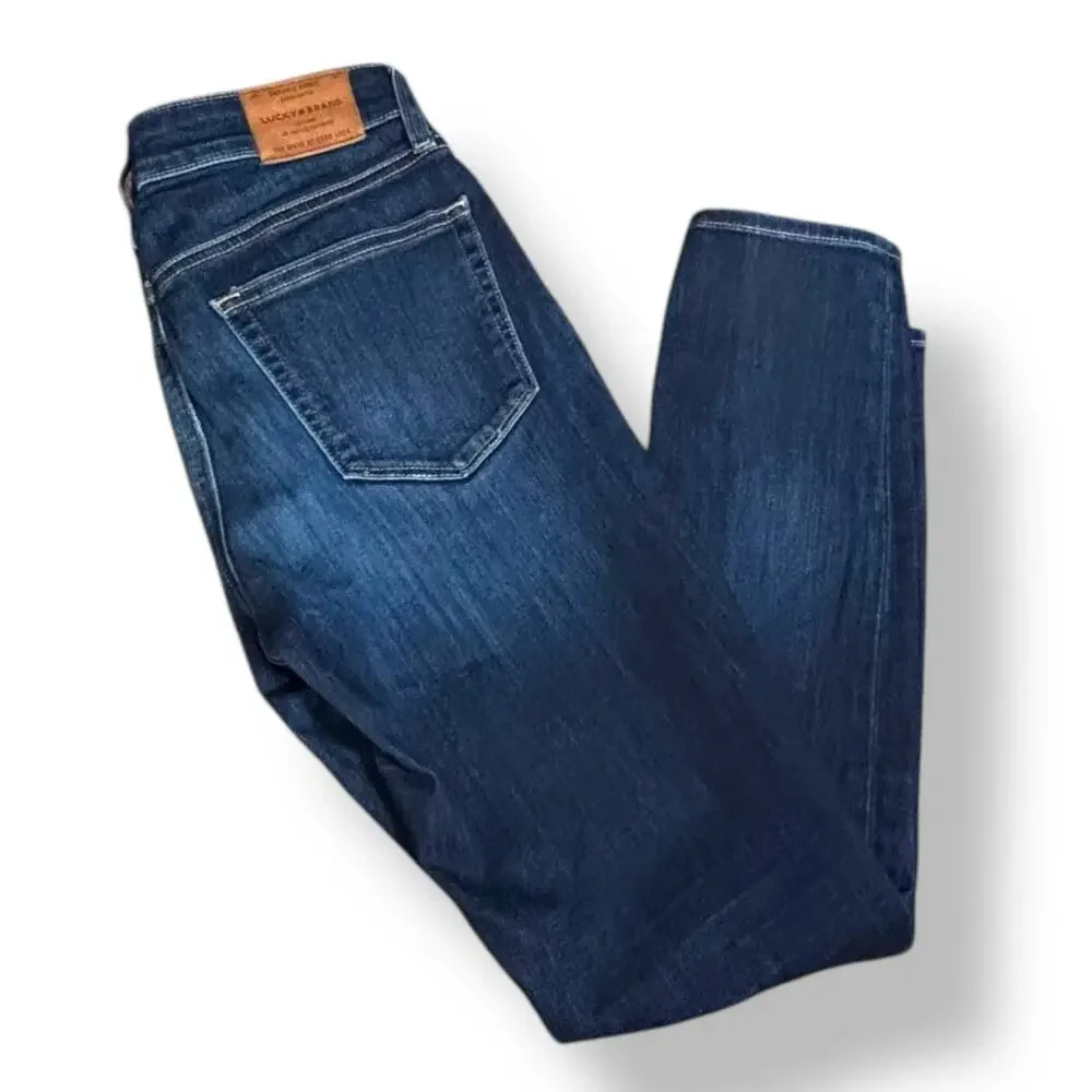 Lucky Brand Hayden Skinny Ankle Jeans Size 4  27 Inseam Dark Wash Stretch‎ Denim